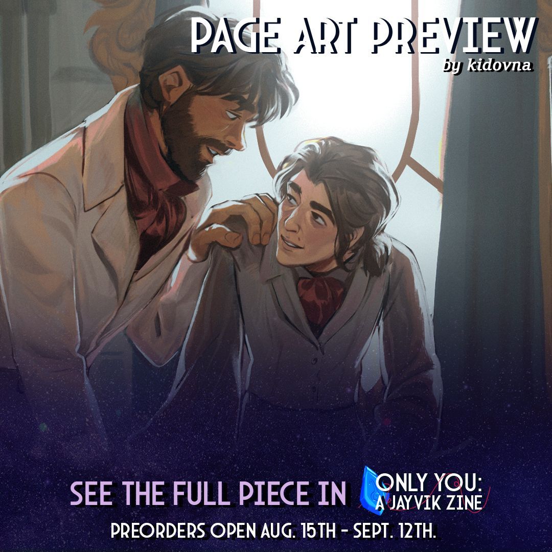 ⚙️PAGE PREVIEW ⚙️

Take a quick peek at the wonderful possibility <a href="/kidovna/">bhavna🌿</a> created!

Wanna see more? Preorders for Only You: A Jayvik Zine are open 8/15 through 9/12!

🛒 onlyyoujayvikzine.bigcartel.com
