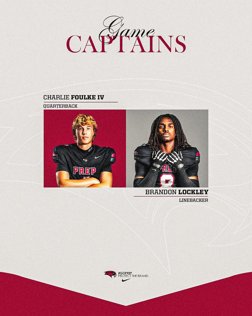 National Schedule 

Step 1 | Week 0 

📍St. Thomas Aquinas HS | Ft. Lauderdale, FL
🆚 <a href="/ahspatfootball/">American Heritage Football</a> 
🕕 6:00PM
🎥 ESPN 2
🎤 <a href="/SJPBroadcasting/">WSJP</a> 

Game Captains: Charlie Foulke IV and Brandon Lockley
