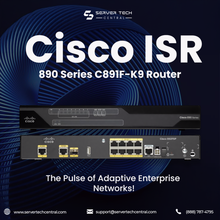 servertcentral's tweet photo. 🌐 Cisco ISR 890 – C891F-K9
🔒 Built for secure, flexible enterprise connectivity.
⚙️ The pulse of adaptive networks.

#CiscoISR 
#NetworkGear 
#SecureRouting 
#C891FK9 
#ServerTechCentral https://t.co/dUPdqcScUK