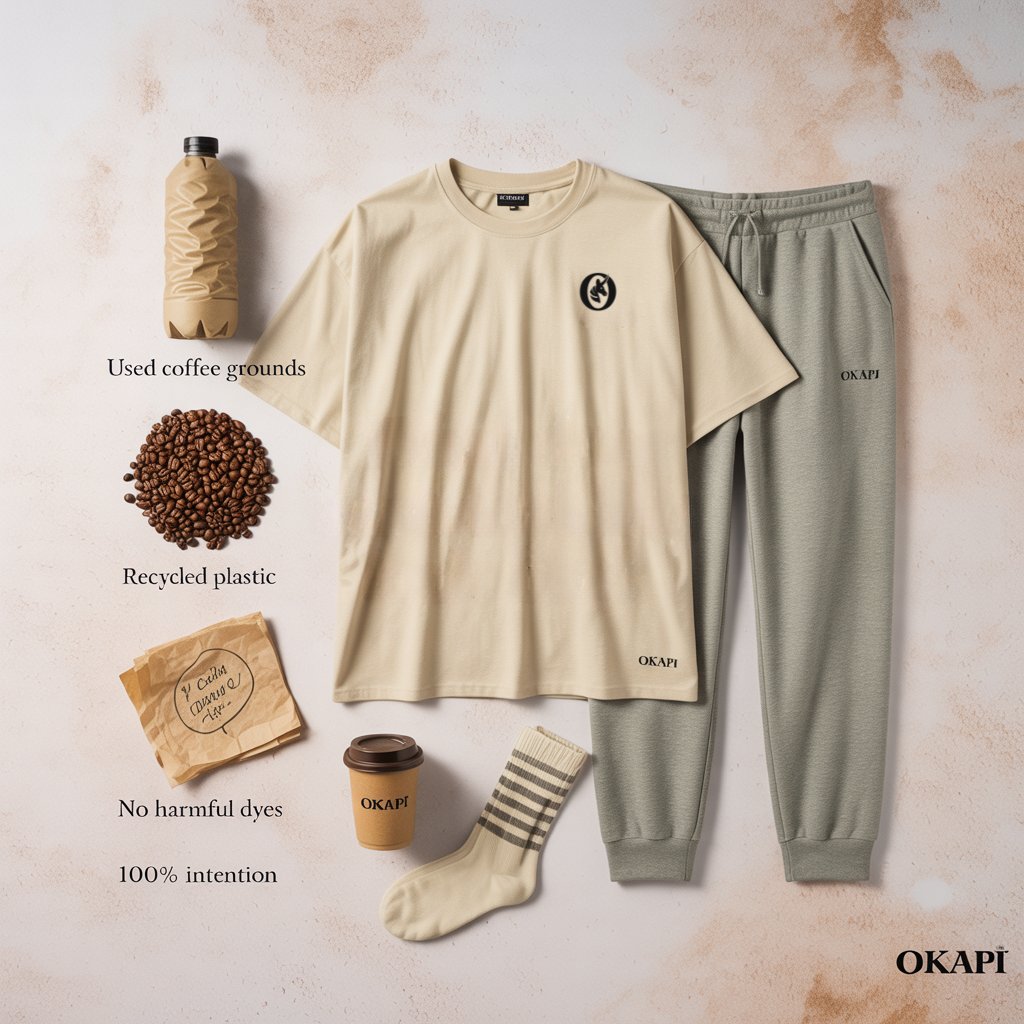 lifestyleokapi's tweet photo. Most people talk about sustainability.
We built it — thread by thread.
Here’s what wearing better actually looks like.
OKAPI — Made from coffee. Built for better.
#OkapiLifestyle #SustainableLooksGood #WearTheChange #MadeFromCoffee https://t.co/y43Dp5kJgh