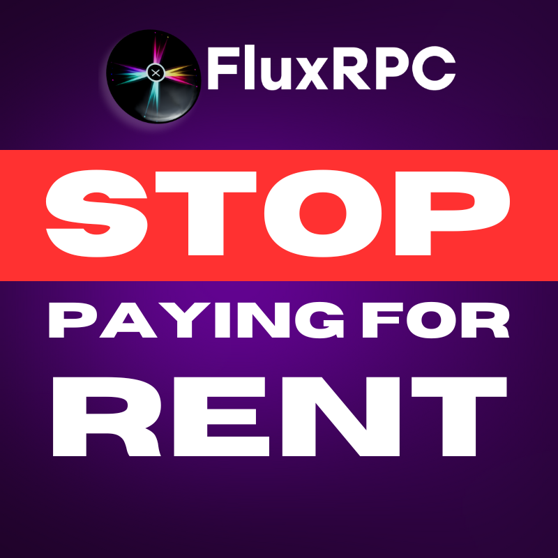 FluxRPC Stop Paying for Rent banner