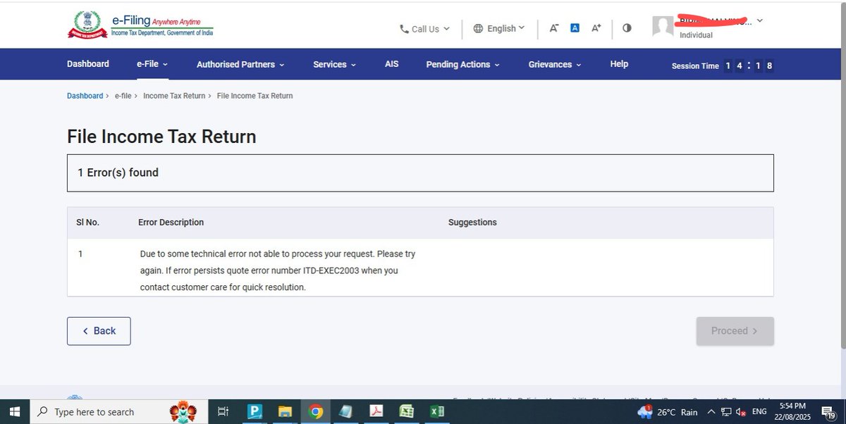 ifvinod's tweet photo. @efile_tax @IncomeTaxIndia @nsitharamanoffc @tn_incometax SAME PROBLEM AFTER SUBMISSION FORMS THIS ERROR POPUPS..SITE IS NOW SLEEPING...FORMS LATE..NOW TECHNICAL ISSUES ARISES... https://t.co/D8guTMBVUf
