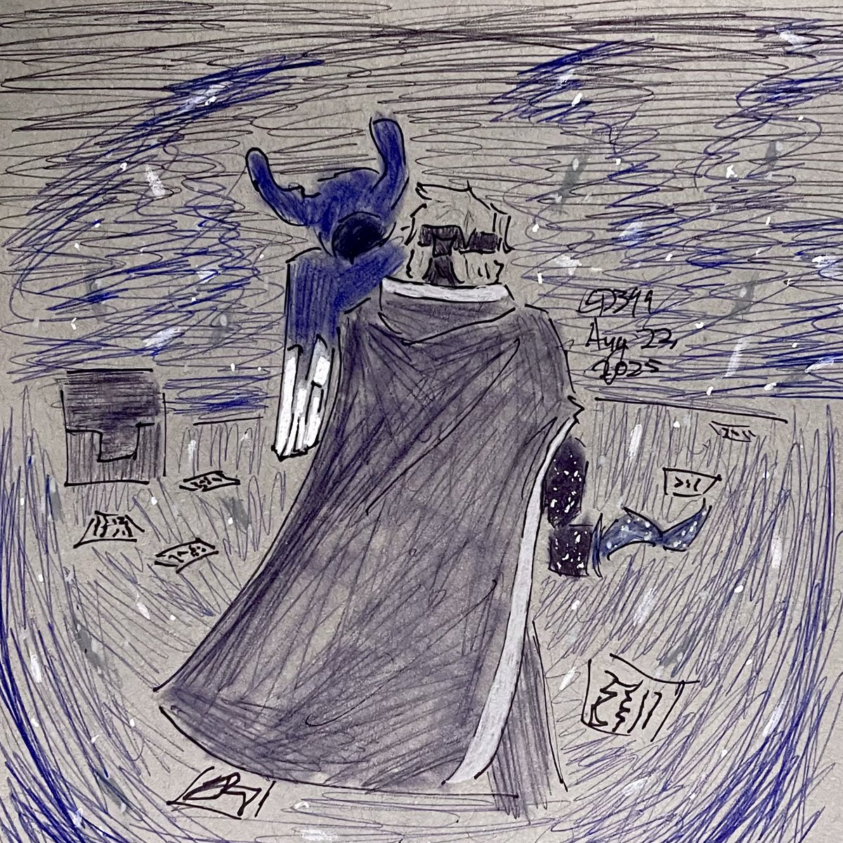 Sowing the seeds we reap . . . 
I hope you’re listening
#PrincessSMP 

I Definitely slept last night
Definitely didn’t stay up after Kano’s stream to draw this
Nooooo why would I ever (sarcastic)

Anywho, Olivier’s having a moment. As he Should