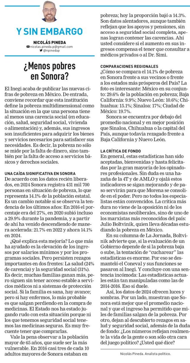 Hay menos pobres en Sonora. Pero ¿Qué tanto?