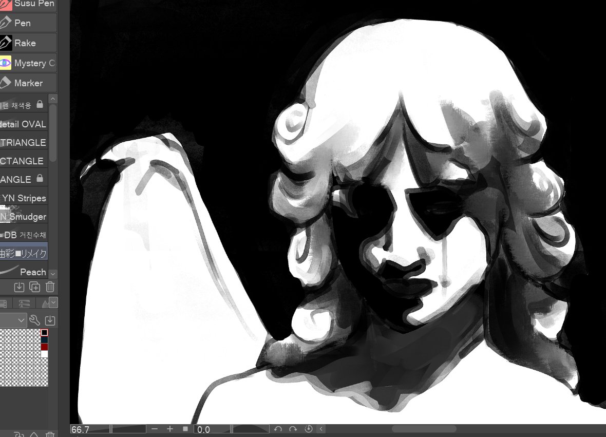 i recently finished midnight mass and wanted to paint angel statues