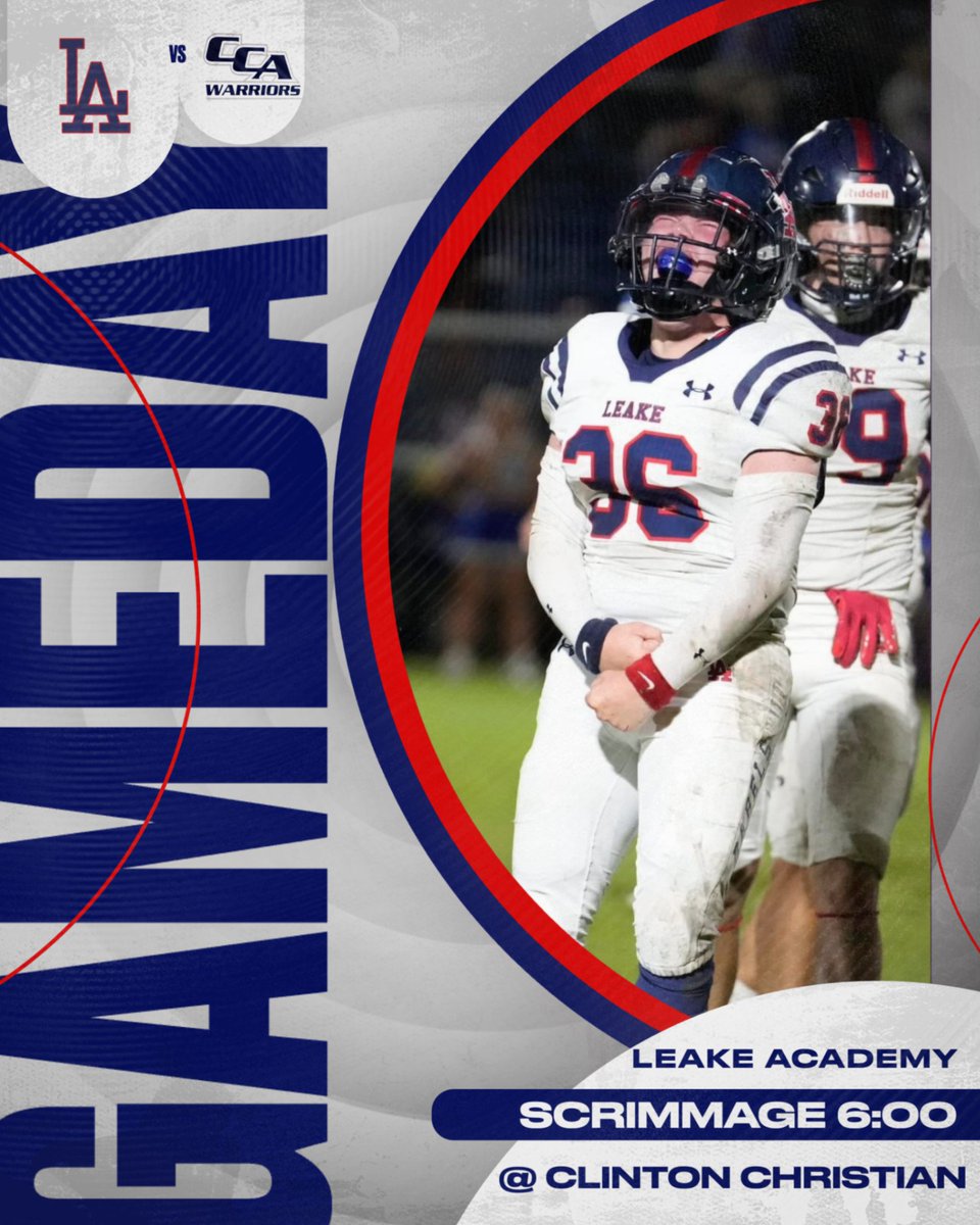 GAMEDAY!! Last Scrimmage before season starts next week. #LAFootball 
🆚 Clinton Christian
📍 Clinton
⌚️ 6:00