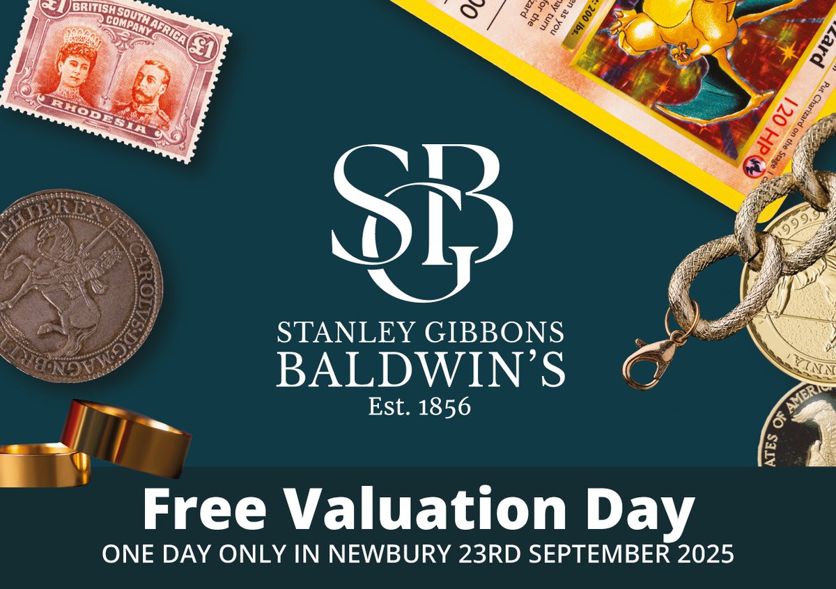 Join our FREE Valuation Day
Our expert specialists will be in #Newbury to value your stamps, coins, gold, gold jewellery, medals, and Bullion on 23rd September.
Don’t miss out, Book now at bit.ly/41lkB7z #berkshire  #valuations #valuationservices #coins #stamps #bullion