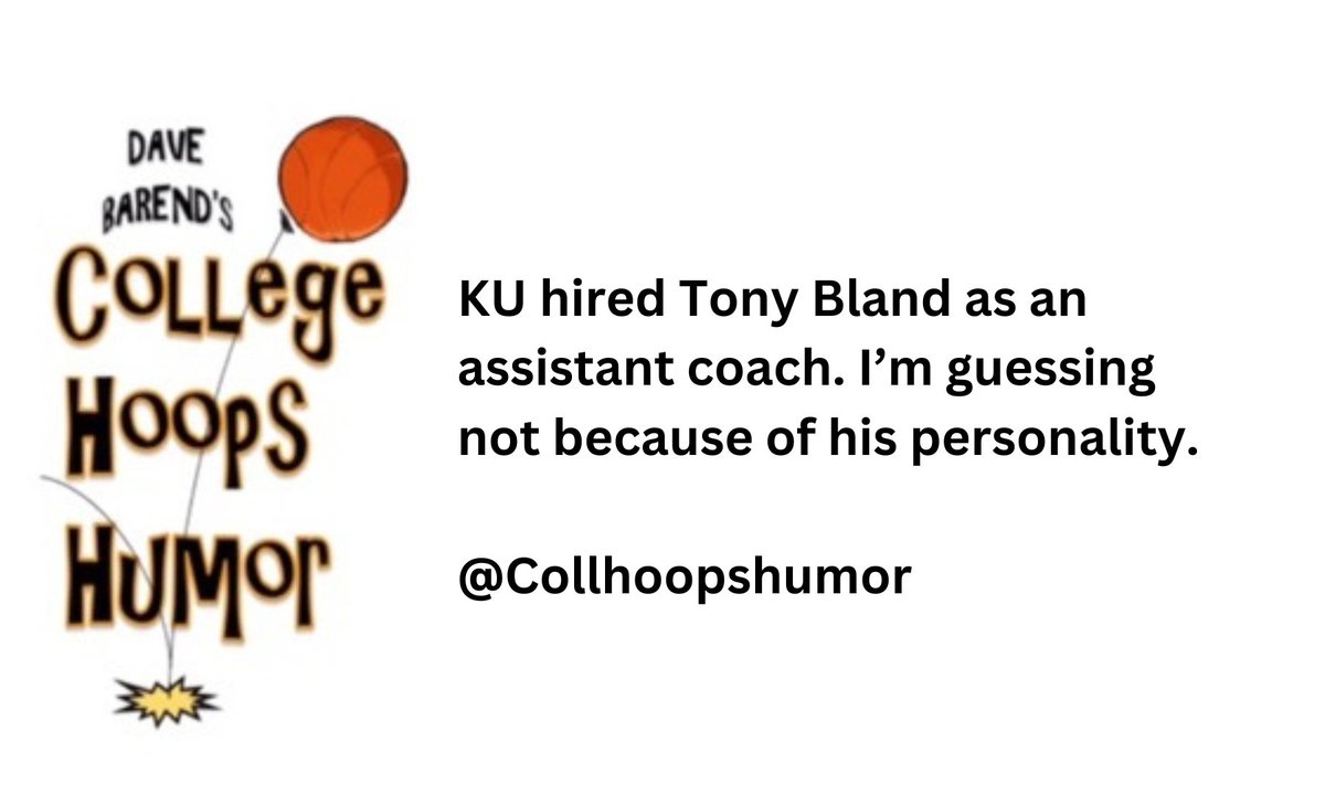 CollHoopsHumor's tweet image. #FridayFunny - Thanks everyone for support: @guy_fontenot @MLBHR101 @ScottsdaleVeins @KiwiMutt @SteveHiegel @SantosJlorenzo @gpan197524 @NBADFS101 @Victorm78801770 @TuckerDaleBooth  #FridayVibes #comedy #jokes #humor #kansas #funniesttweets
