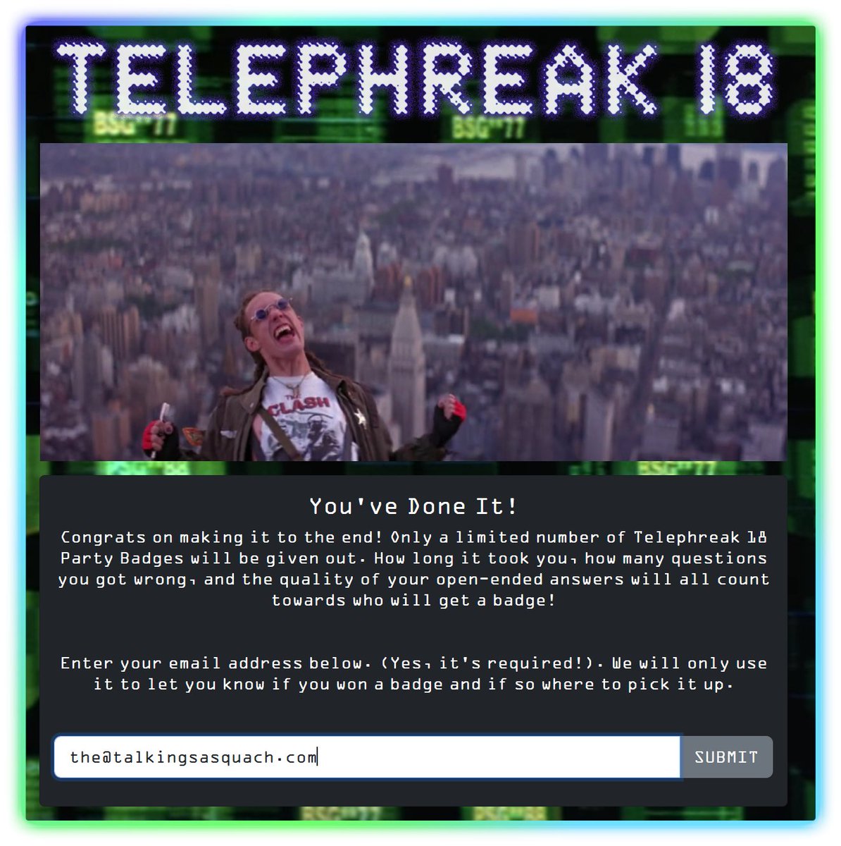 TalkingSasquach's tweet image. Holy damn, this took me FOREVER but I really wanted to finish it!  #defcon33 #defcon #telephreak @telephreak