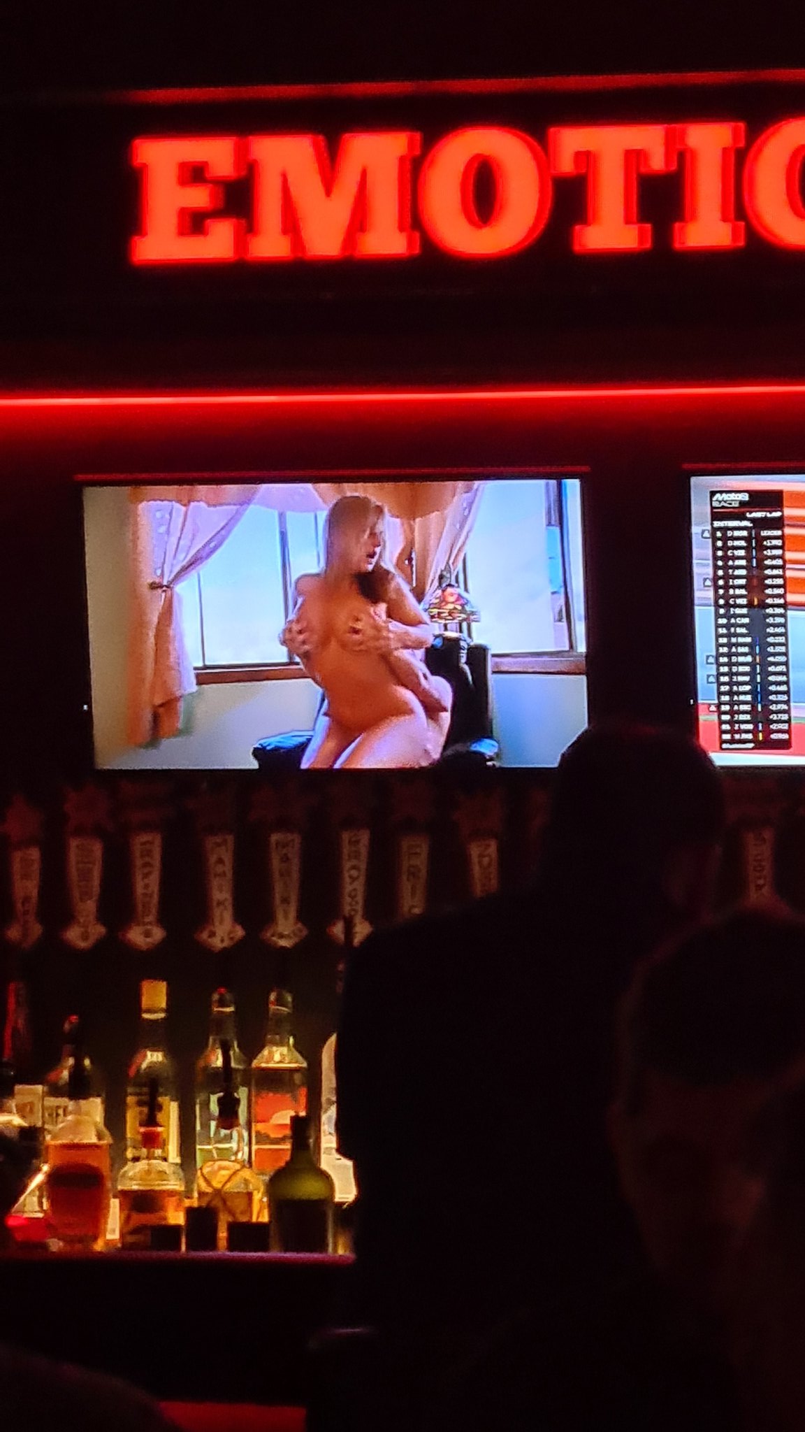 Weed Digimon on X: I still cant get over the bar I went to Monday night  just had some dudes softcore porn movie playing above the bar counter. I  thought it was