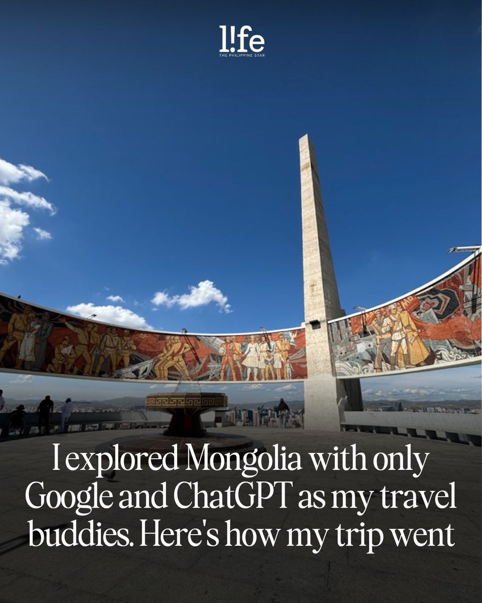 LOST IN TRANSLATION, FOUND IN MONGOLIA ✈️ 

A Filipino traveler lands in Ulaanbaatar with no plan but Google, ChatGPT, and curiosity as guides—leading to unexpected discoveries, cultural missteps, and million-Tugrik moments that don’t make it to Instagram. 

READ: