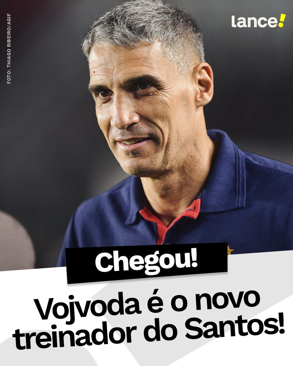 Conforme antecipado pela nossa setorista <a href="/juyamaoka/">Juliana Yamaoka</a>, Vojvoda é o novo treinador do Santos! ✅🐳

Será que o argentino vai conseguir colocar o Peixe nos trilhos?! 🇦🇷

📲 Fique sabendo de tudo o que acontece sobre o mundo dos esportes em nosso site! lance.com.br