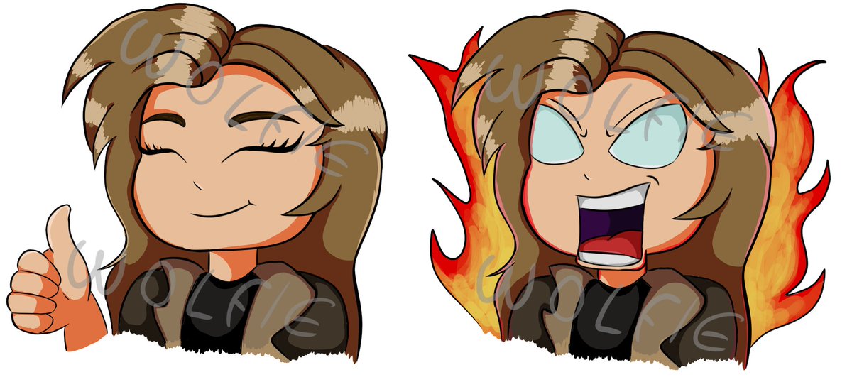 some chibi emotes I made for <a href="/christina_tsafa/">Christina Andriana Tsafa</a> for the official <a href="/By_IronSight/">IronSight Studio</a> discord server I had much fun making these:) and there are more to come soon probably

#artwork #chibicon