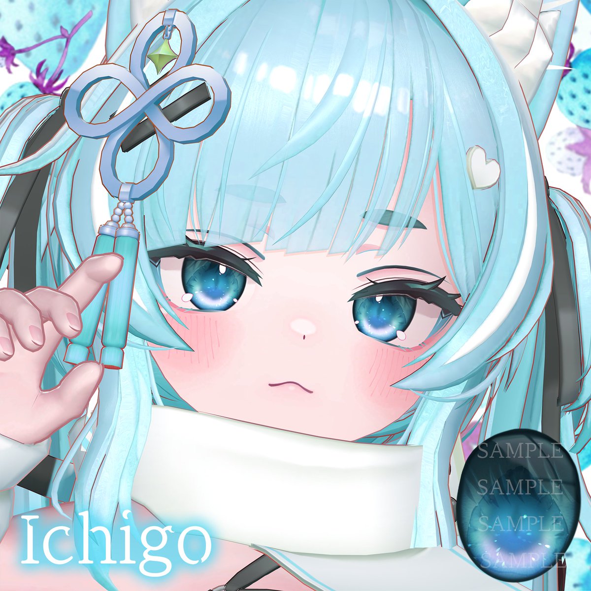 🍓✨新作発売✨🍓
 Strawberry Eye Texture 💖

瞳の中に苺がきらめく特別なアイテクスチャ👀
全18カラー🎨
対応アバター：イチゴ / ショコラ / ミルティナ

⏰ 8/29までフルセットがセール中！
🎁 RPで抽選で3名様にプレゼント（8/27まで）

tamanomimi.booth.pm/items/7336939
#にゃむのお店