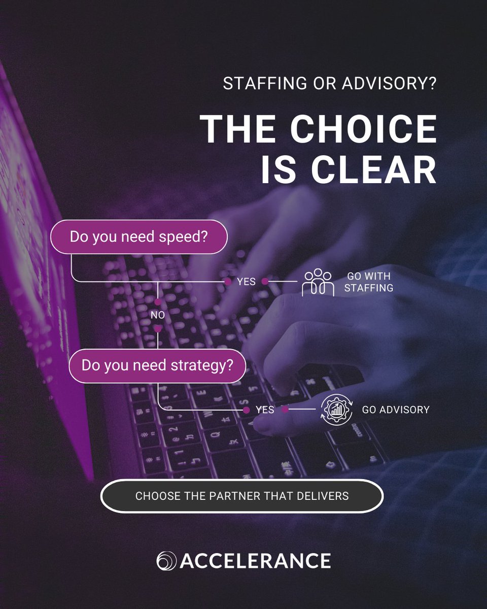 Staffing agencies offer speed. Outsourcing advisory delivers strategy, reduced risk, and better results. For critical projects, choose wisely. Learn more: hubs.la/Q03D242q0 

#Outsourcing  #strategicoutsourcing  #outsourcingadvisory