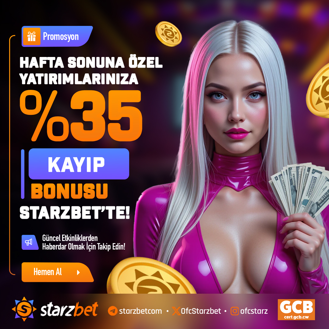 ➡️  Güncel Adresimiz (starzbetx.xyz)

🎁Cuma-Cumartesi - Pazar Günleri Özel 

💰Her Yatırımına %35 Kayıp Bonusu!

⭐️Starzbet'de Kazanca Devam Bonuslarını Kaçırma!