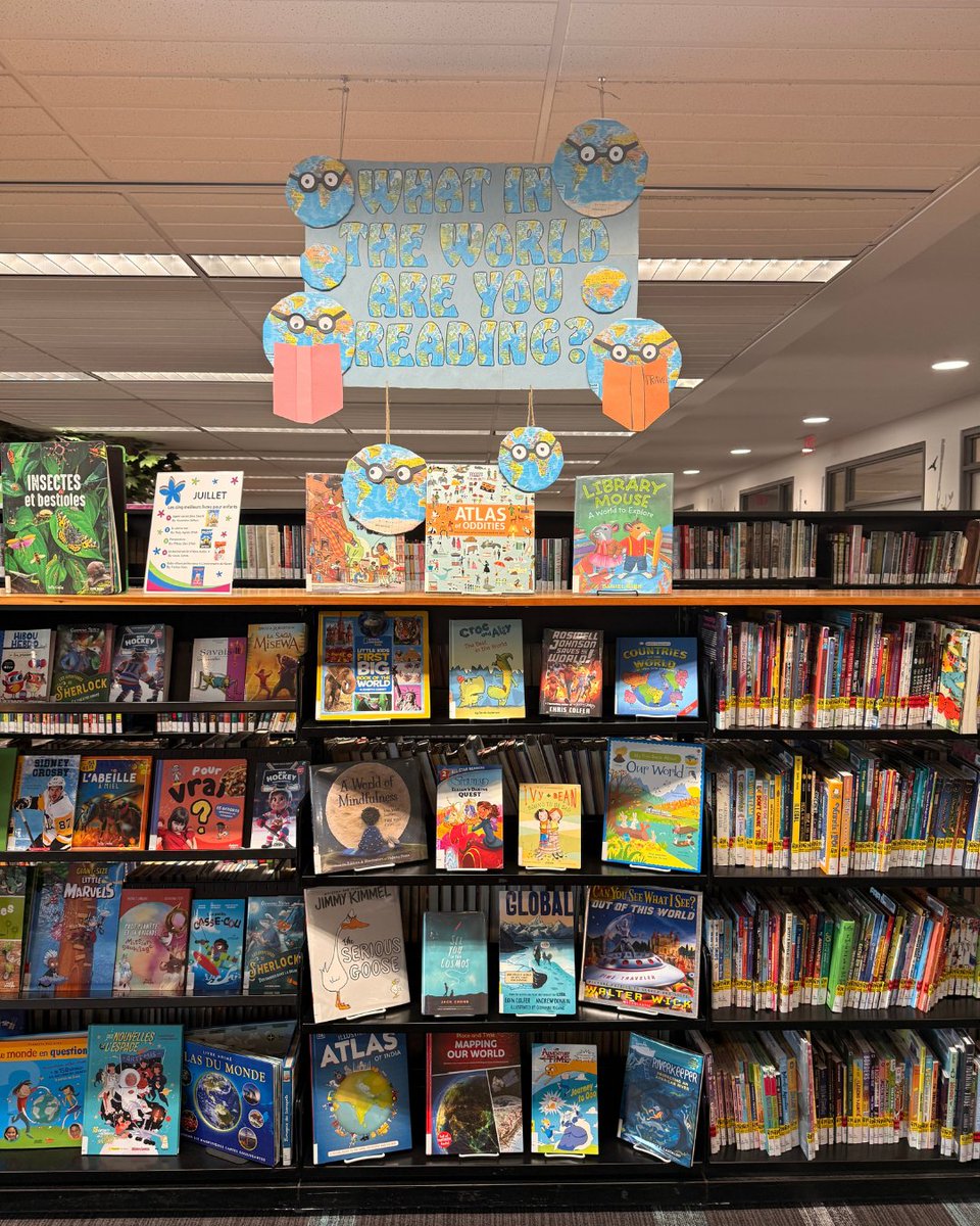 WellandLibrary's tweet image. What in the world are you reading? 🌎
This month, our Children’s section is featuring a special display full of amazing stories and curious facts from around the world. Come explore and see what you’ll discover!
#WPLKids #LibraryFun #ChildrensBooks #WellandLibrary