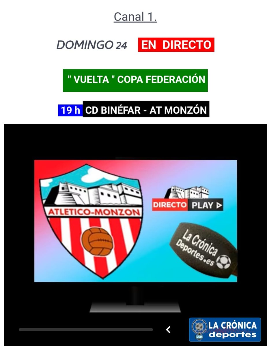 Enlace:
lacronicadeportes.es/directos.html
Sigue este partido en La Crónica Deportes