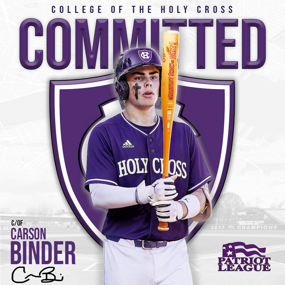 I want to officially announce that I will be continuing my athletic and academic career at College of the Holy Cross <a href="/HCrossBaseball/">Holy Cross Baseball</a>