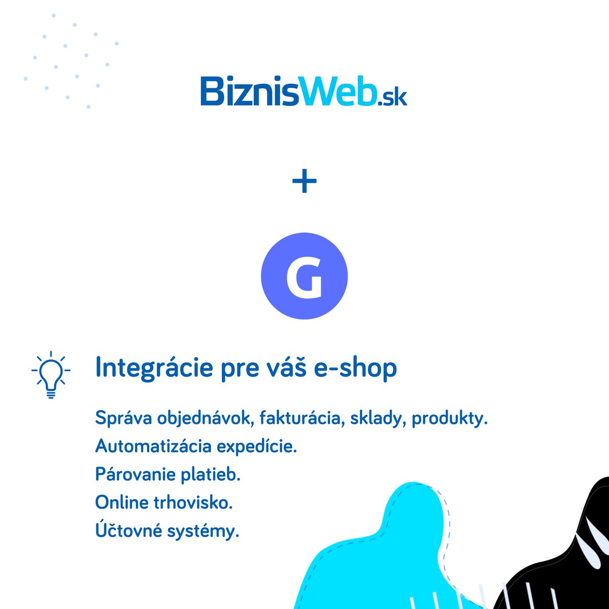 GoodEshop.sk je oficiálnym partnerom BiznisWeb.sk!
Vďaka tomu získavajú e-shopári nové možnosti integrácií – s vlastnou kapacitou API a bez obmedzenia počtu volaní. Ak hľadáte spoľahlivý nástroj na automatizáciu procesov, odporúčame blog.biznisweb.sk/2025/06/novink…