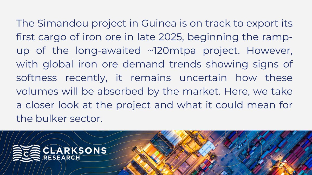 Simandou Iron Ore Project: First Exports On The Horizon - sin.clarksons.net/News/Article/2…