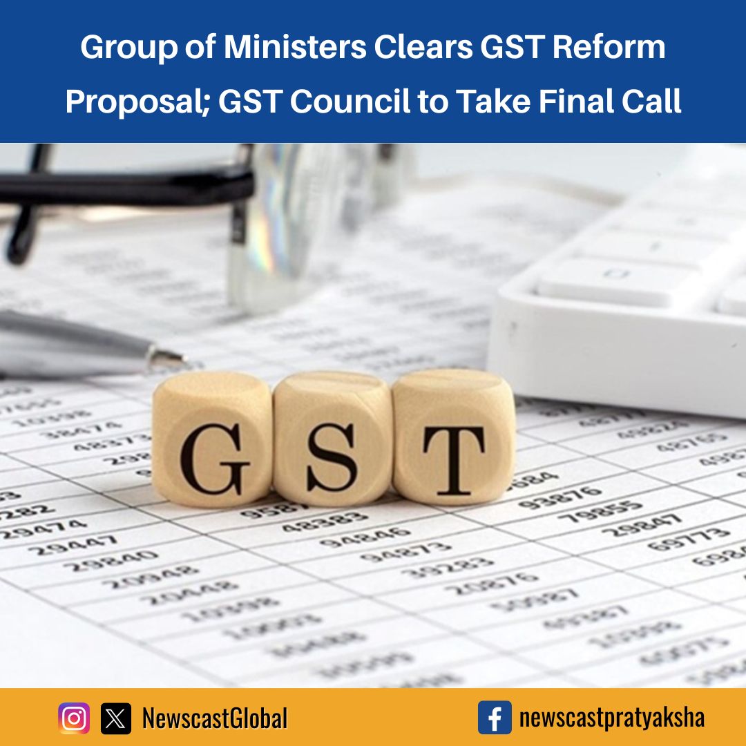 NewscastGlobal's tweet image. Next-generation #GSTReforms proposing a two-slab structure have been approved by the special Group of Ministers from various states. The #GSTCouncil is expected to take a final decision at its meeting scheduled for next month. #GSTRate