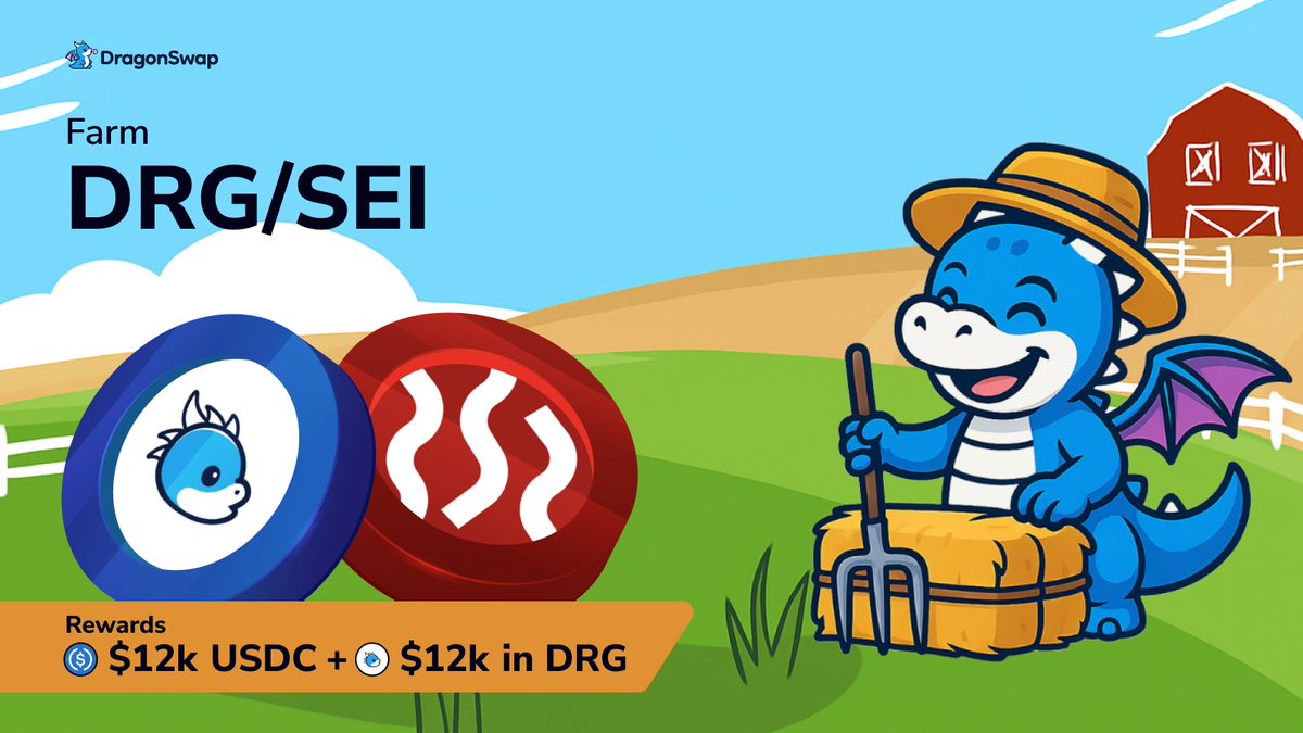 FARM EXTENDED: $DRG / $SEI 🔥

The DRG/SEI farm continues for 30 more days.

💰 $24K total rewards: $12K USDC + $12K in $DRG

Start farming now, legends: dragonswap.app/farms/0x0452c6…