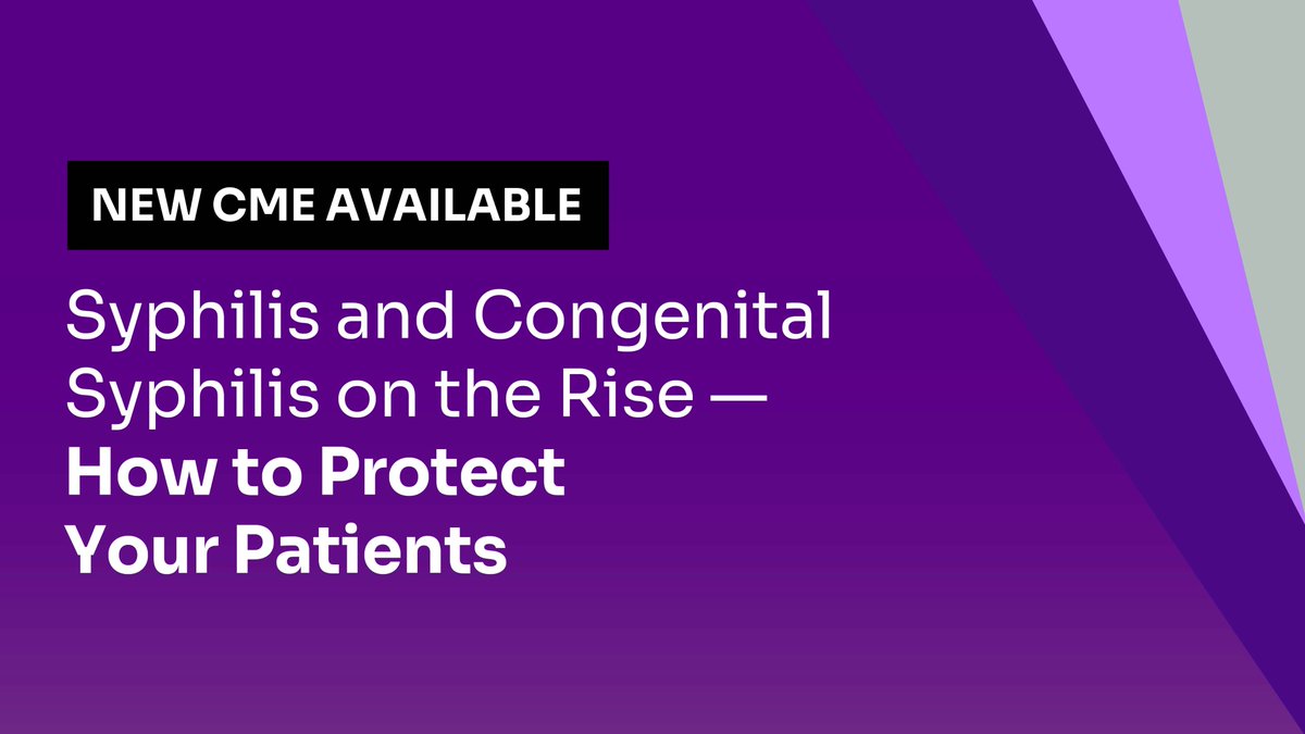 HIV.gov (@hivgov) on Twitter photo 🩺 Health care providers: Are you ready to strengthen your syphilis screening strategy? Enhance your skills in identifying, screening, & managing #syphilis & #CongenitalSyphilis with this new
<a href="/MedscapeCME/">Medscape Education</a> CME activity.
💻 Explore the CME & earn credit today. 🩺 Health care providers: Are you ready to strengthen your syphilis screening strategy? Enhance your skills in identifying, screening, & managing #syphilis & #CongenitalSyphilis with this new
<a href="/MedscapeCME/">Medscape Education</a> CME activity.
💻 Explore the CME & earn credit today.