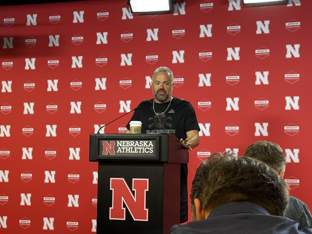 Matt Rhule says Vincent Shavers is day-to-day with a lingering hamstring strain, however, is confident he’ll be back soon. #huskers