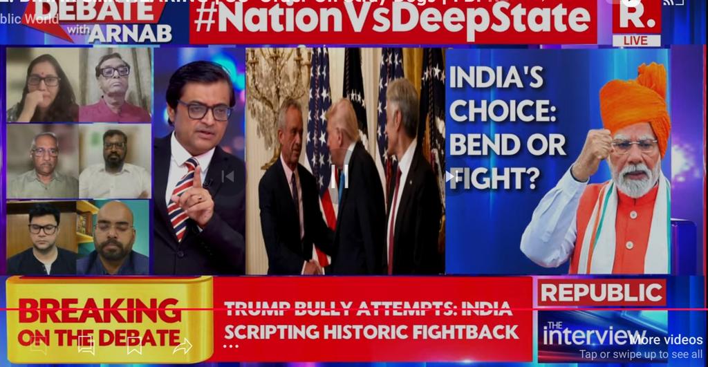 Starpearl21's tweet photo. #ARNAB 
#NationVsDeepState https://t.co/7Zg4oda1Bj