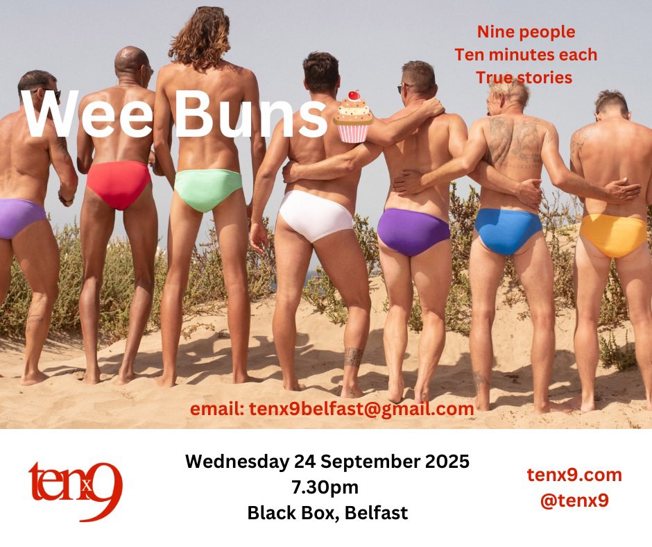 tenx9's tweet photo. Our theme in @BlackBoxBelfast for Sept is “Wee Buns”🤓
Locally translated: v easy or no problem, similar to “easy peasy”👍
You might have your own definition or a literal one!🧁
Whatever, get in touch with your true story at https://t.co/t2baKCEXr5😍
#storytelling #free https://t.co/FiyQ28XlUs
