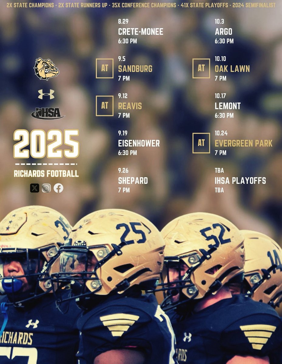 Richards Football (@hlr_football) on Twitter photo 7 MORE DAYS TILL KICKOFF! ๐พ๐๐ถ #NONEBETTER 7 MORE DAYS TILL KICKOFF! ๐พ๐๐ถ #NONEBETTER