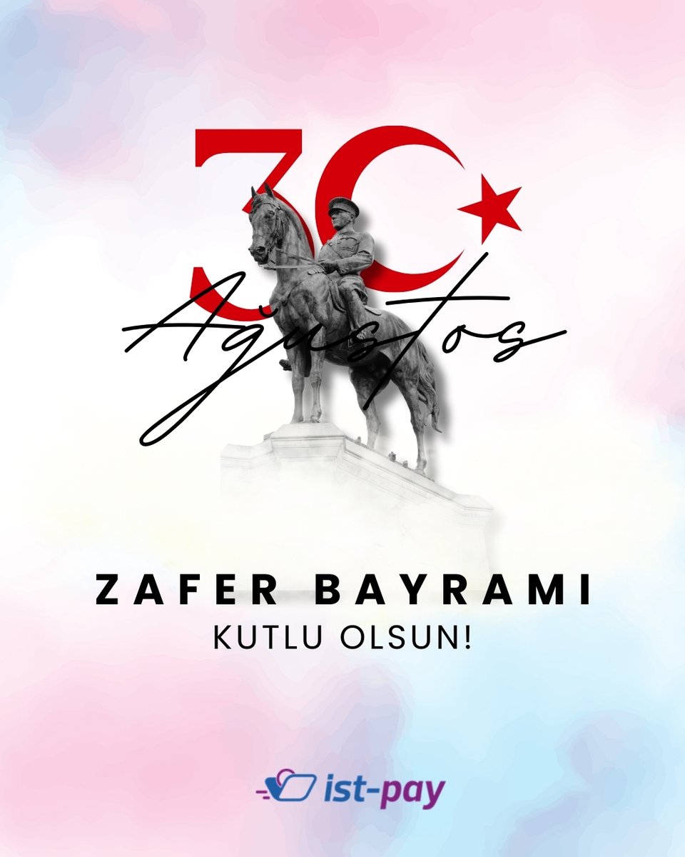 🇹🇷 30 Ağustos Zafer Bayramımız Kutlu Olsun! 🎉

Milletimizin özgürlük mücadelesinin zaferle taçlandığı bu özel günde, Gazi Mustafa Kemal Atatürk ve tüm şehitlerimizi saygıyla anıyoruz.

#30Ağustos #ZaferBayramı #istpay #Wist