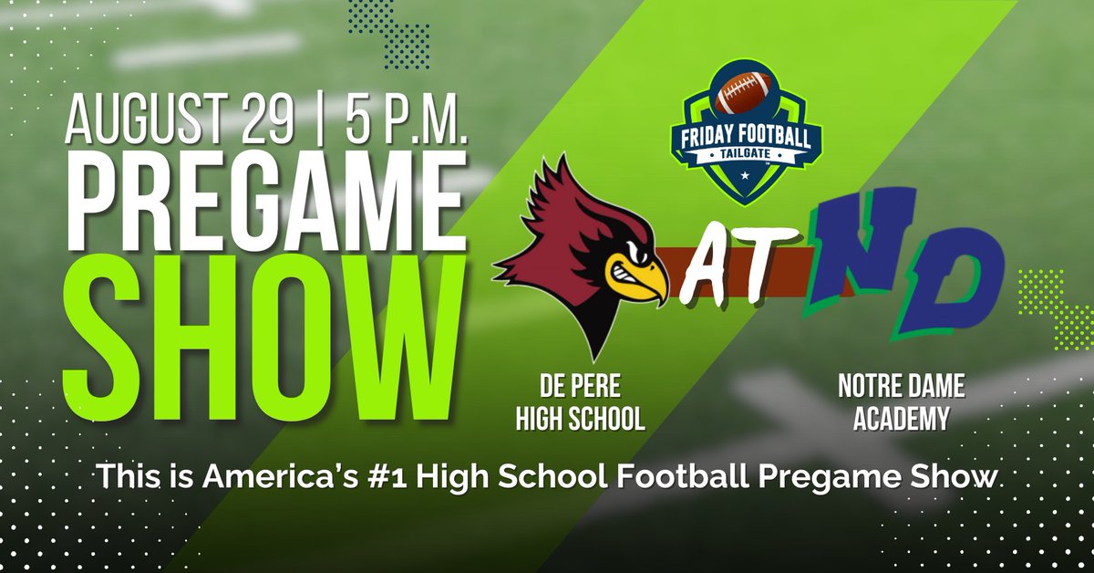 DePereHS's tweet photo. On to next: big game π , big fun π! Let's fill those visitor stands to show how we #FlyAsOne
#LoudAndProud
#DPride https://t.co/2KOSVLbWxv