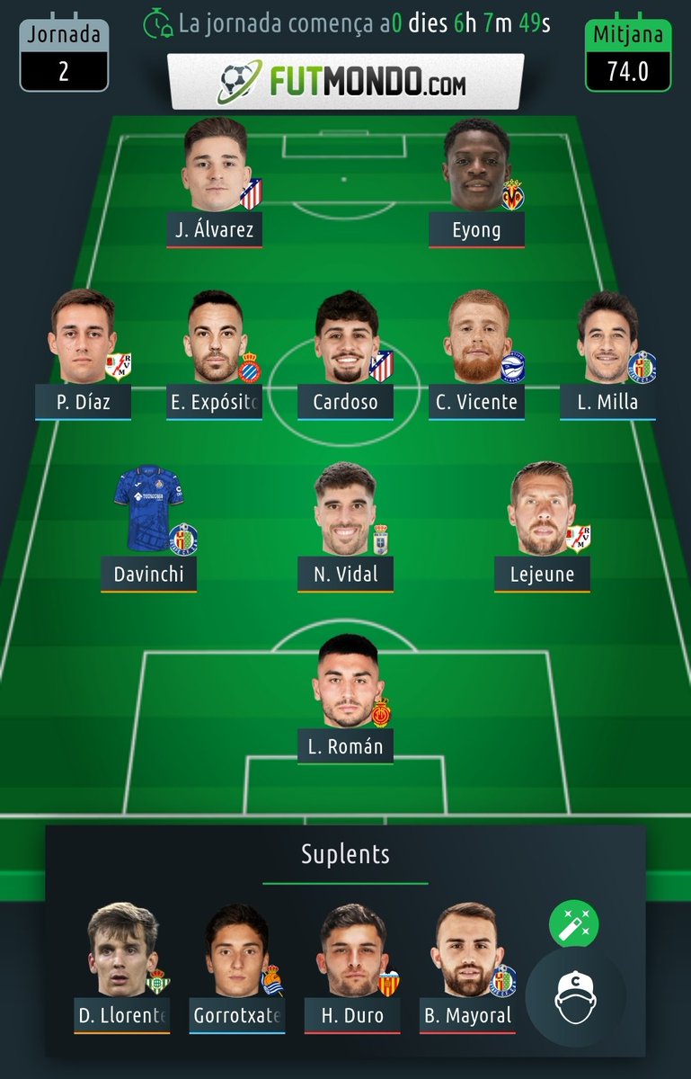 Buenas! FM prensa. A quien vendo para liberar 19 M. Cambios para esta jornada? Gracias mil!!!

<a href="/RemateFantasy/">Remate Fantasy</a> 
<a href="/DudasFootball/">Dudas Football</a> 
<a href="/asejorpicas/">AseJornadaPicas ♠️ JP</a> 
<a href="/OnogomezG/">Ono Asesor Futmondo</a> 
<a href="/onlyfantasytips/">Only Fantasy Tips ⚽️</a> 
<a href="/TUFANTASY1/">TU FANTASY</a> <a href="/biwengerlaliga/">Biwenger LaLiga</a> 
<a href="/AsesorMaldini/">AsesorMRMaldini</a>  <a href="/Asesor_Fantasy/">Asesorías Fantasy 🕵️‍♂️</a> <a href="/AsesorCuler/">Asesor Culer</a> <a href="/ElBielsaFantasy/">El Bielsa Del Fantasy</a> <a href="/BrokerFantasy/">Broker Fantasy 📈💸</a>