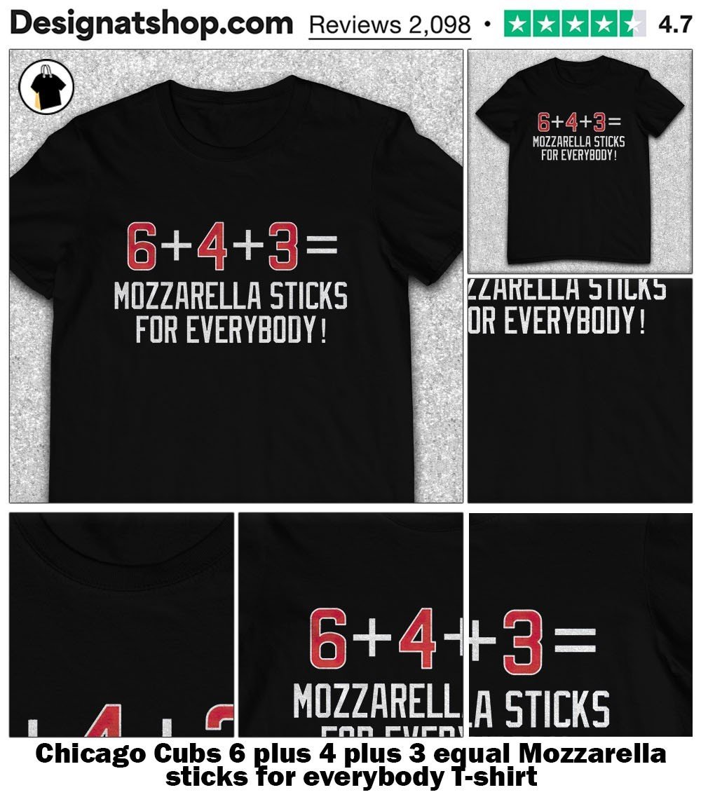 DesignatShop's tweet image. 6+4+3 = Mozzarella Sticks Shirt
“Double plays taste better with mozzarella sticks. 6+4+3 = 🧀⚾ #CubsWin #CubsFans #BaseballLife #DesignATShop
👉 designatshop.com/product/chicag…”