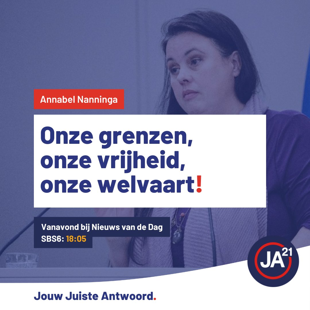 Gisteren presenteerden wij ons verkiezingsprogramma: grip op onze grenzen, veiligheid als basis voor vrijheid en een sterkere welvaart voor werkenden en gezinnen. 

Vanavond zit <a href="/ANanninga/">Annabel Nanninga</a> bij <a href="/Nieuwsvandedag_/">Nieuws van de Dag</a> om te praten over De Juiste Aanpak! 🇳🇱