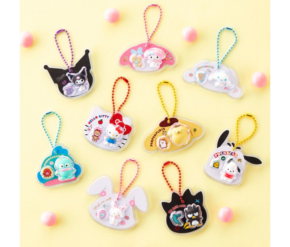 【譲渡・交換】サンリオ　サンリオキャラクターズ パッケージチャーム&amp;チョコボーロ

【譲】ポムポムプリン、ポチャッコ、ウィッシュミーメル、

【求】400円(定価＋送料一部)
同種　キティ＞＞＞クロミ

郵送希望ですが、日によっては都内近郊で手渡しも可能。
お気軽にお声掛けください！