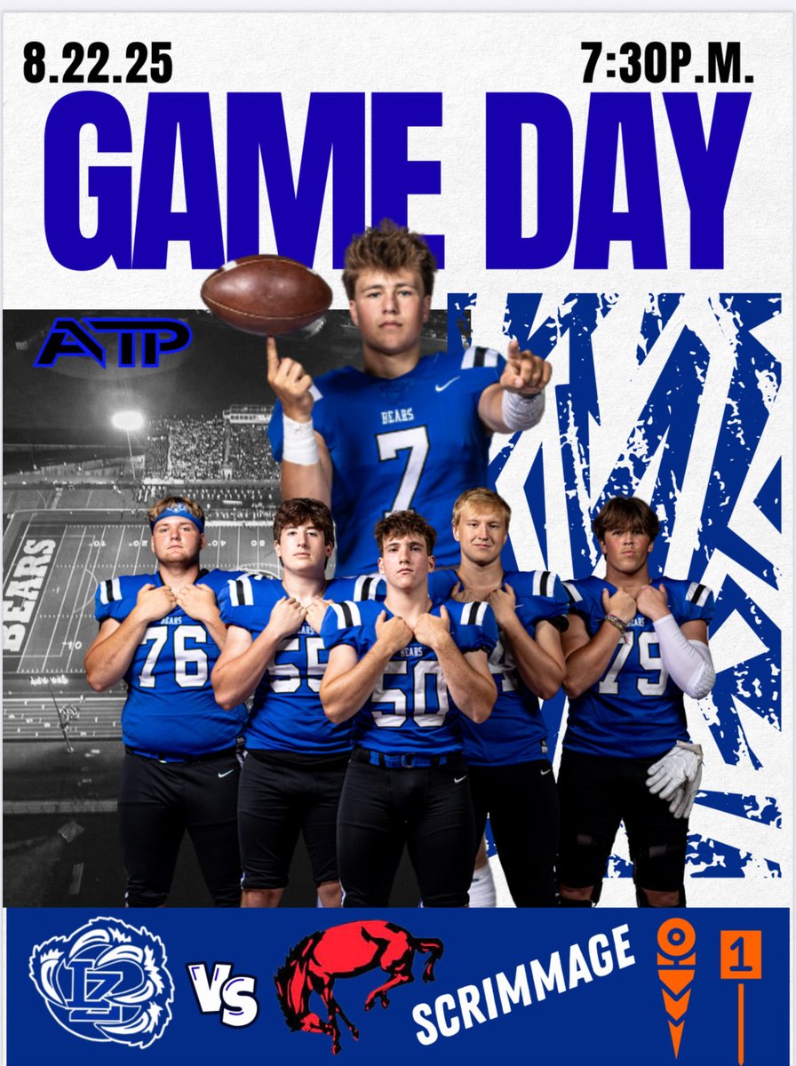 LZHS travels to Barrington HS for a little Lake County Red-White-Blue Scrimmage! Let’s Go Bears! ⁦<a href="/LZHSFootball/">LZHS Football</a>⁩ ⁦<a href="/LZHSBEARS/">LZHS BEARS</a>⁩