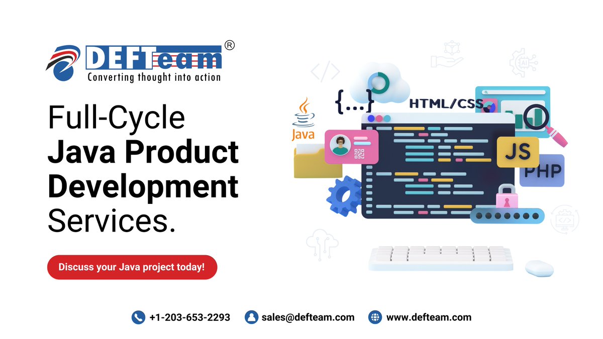 DEFTeamSolution's tweet photo. Turn ideas into enterprise-grade software with DEFTeam’s Java Development Services.
✅ Full-cycle product dev
✅ Scalable, secure, cloud-ready
✅ Proven success in SaaS, logistics &amp; enterprise apps
📩 Let’s build your next big product today!
#JavaDevelopment #BusinessGrowth https://t.co/vUsfvcgr4j