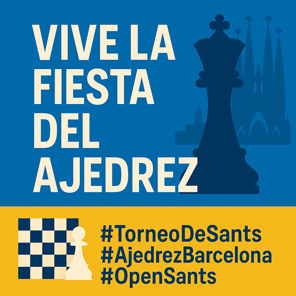 escacimat1's tweet photo. Hoy empieza el torneo más grande de España en Cotxeres de Sants, Barcelona https://t.co/5WQenxeO7p