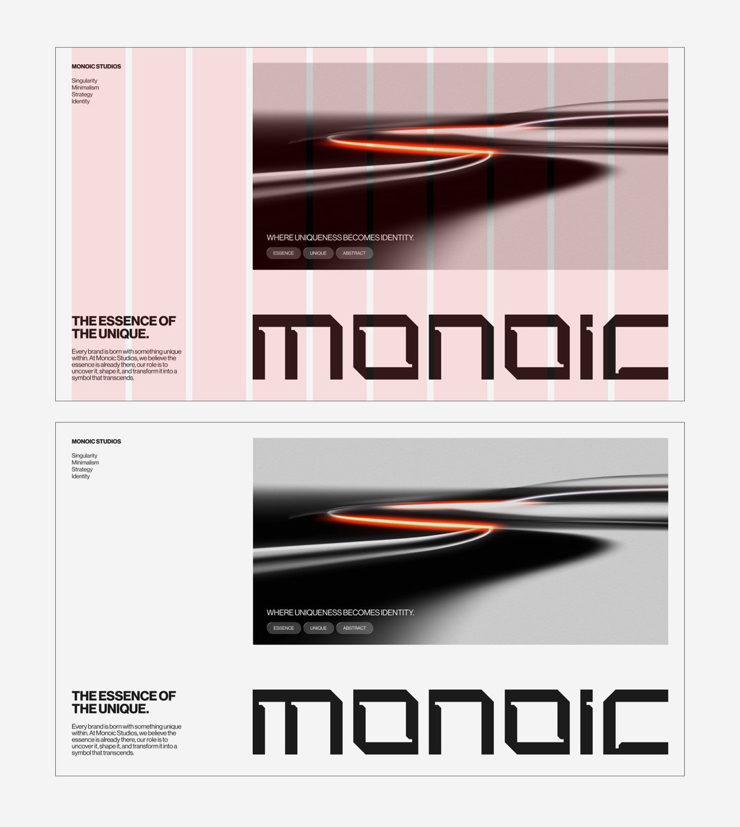 (2) Layout grids explorations.