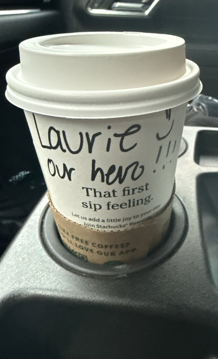 Some days I rush past people I see daily, forgetting how much they brighten my routine. Starbucks, always write on my cup today I realized they mean it. 
Time to be more present and grateful. They’re not just baristas, and I’m not just a customer #EverydayMoments #Starbucks