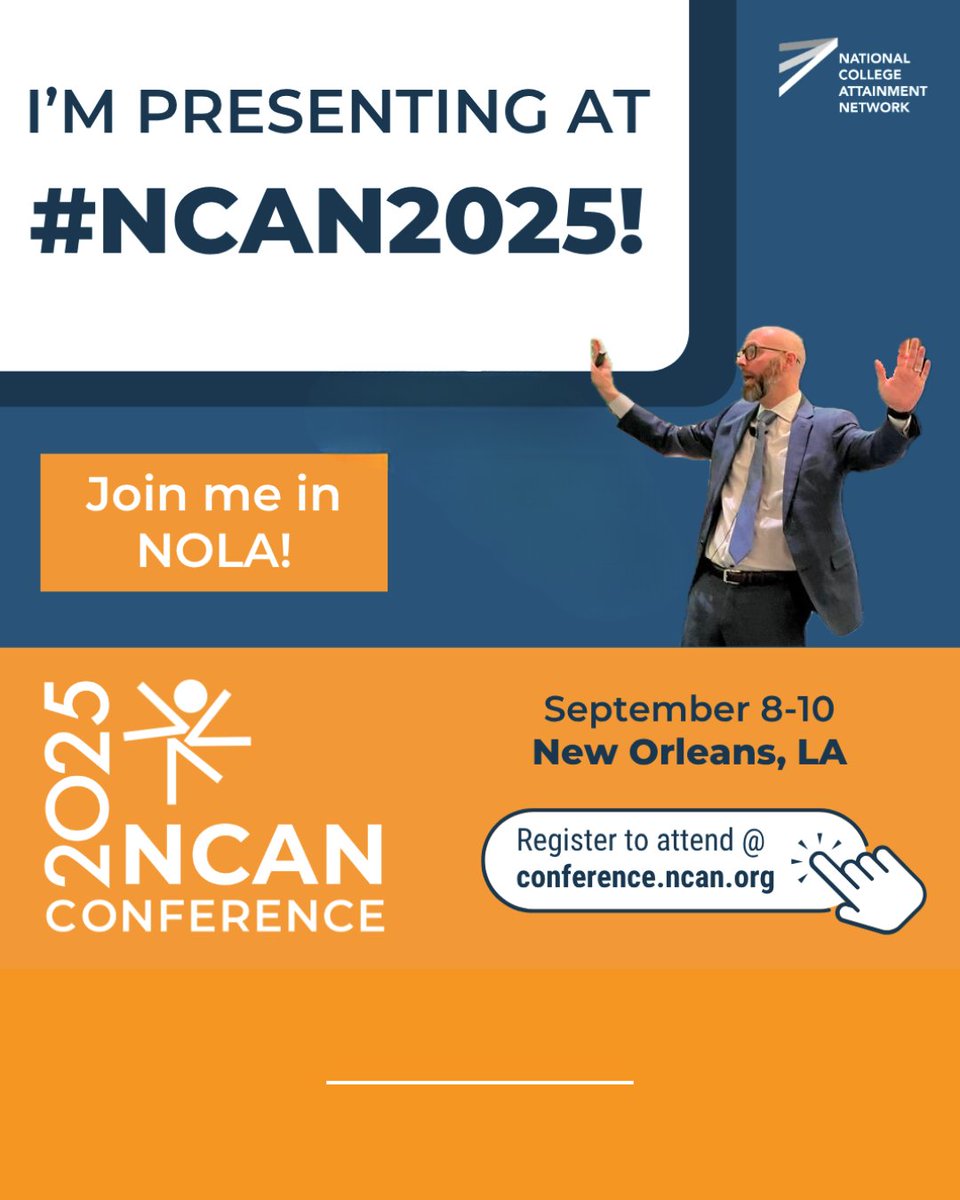tjvari's tweet image. I hope to see you at #NCAN2025 next month. 

Don't miss the roundtable discussions on September 8th and 9th. 

#CollegeAccess #CareerReadiness