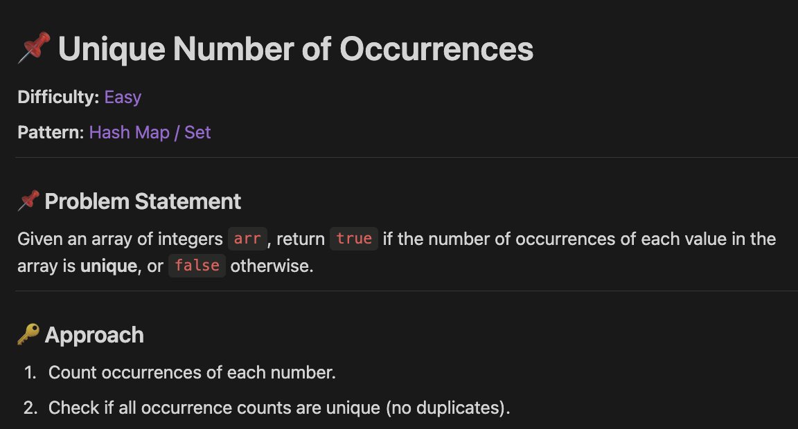 Priyansh0310's tweet photo. Hash Map / Set question.
Unique Number of Occurrences #LeetCode30
21/30
#Python #DSA #100DaysOfCode #LeetCode https://t.co/SwazGQdWQ4