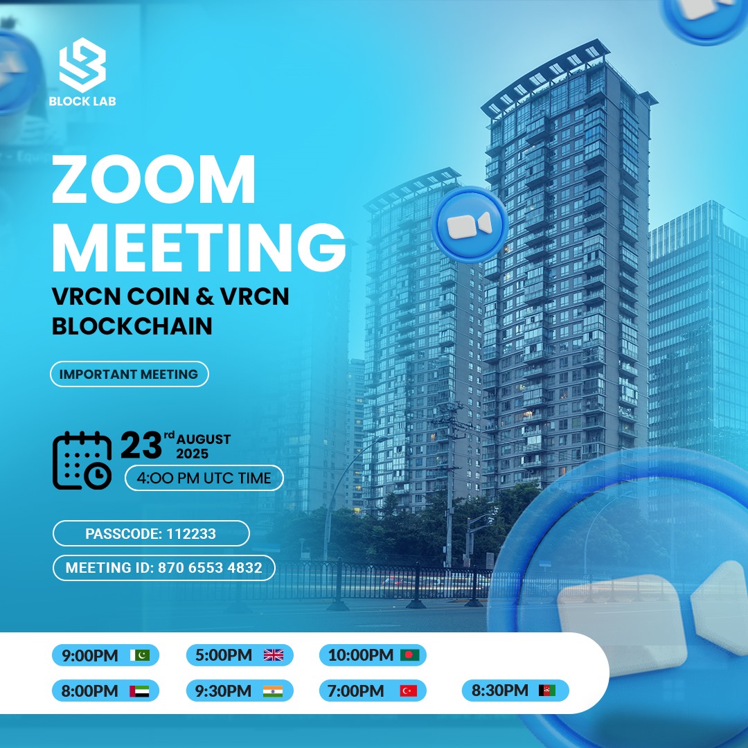 Blocklabtech's tweet image. Our next Zoom Meeting is happening tomorrow, 23 August and YOU are invited!
Be there as we dive into upcoming strategies, project updates.

Time:
04:00PM UTC

Join Zoom Meeting
us06web.zoom.us/j/87065534832?…

Meeting ID: 870 6553 4832
Passcode: 112233

#blocklab #ZoomMeeting  #viral