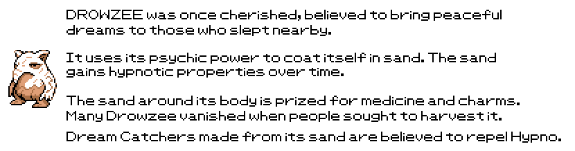 #drowzee Some custom lore for my variant.