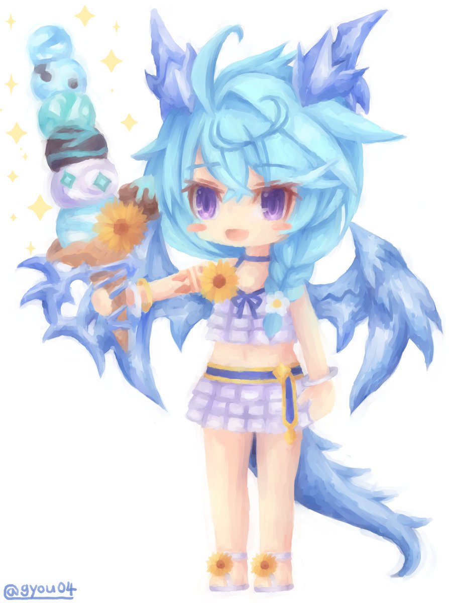 シェフィちゃんと６段重ねアイス🍨