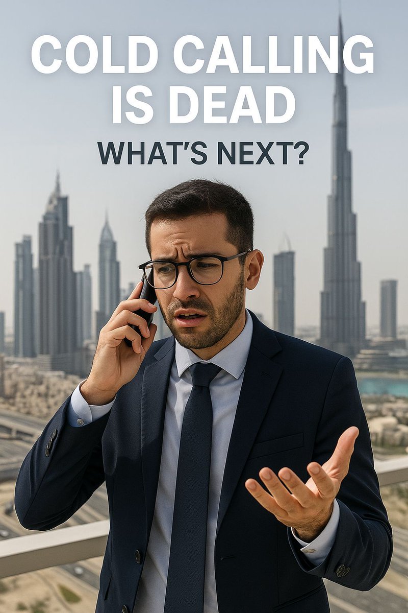 yousefaen's tweet photo. Cold calling is restricted in Dubai.
35k agents. No playbook.
Looks like chaos. Feels like opportunity.
#DubaiRealEstate #Startups https://t.co/na9OQ0Uagt