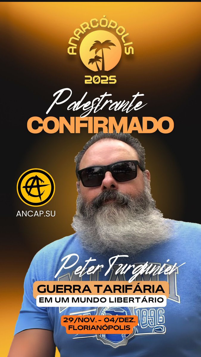 anarcopolis_'s tweet photo. Palestrantes confirmados na Anarcópolis 2025.
Garanta seu ingresso em: 
https://t.co/XntkfJpnZb (pagamentos pix e btc)
Saiba mais e pagamentos em cartão no link: https://t.co/pJKQQ90l5h
Use cupom: “anarcopolis” para 10% de desconto! https://t.co/biteLMa5Kn